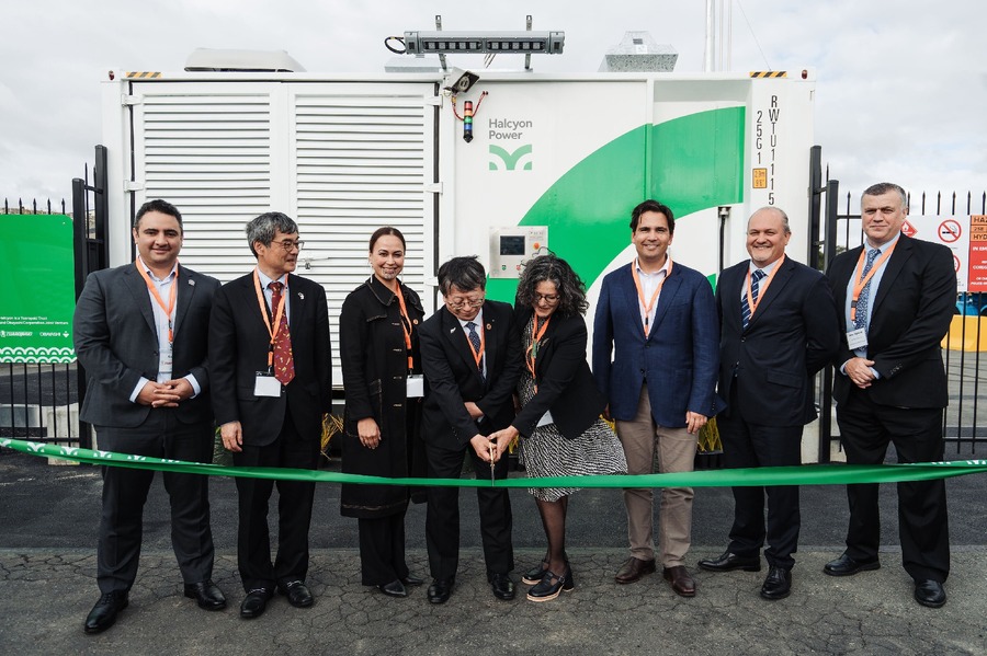 大林組とNZ企業、オークランド近郊に同国初のグリーン水素高速充填施設を開所