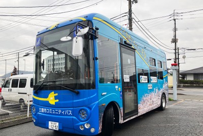 自然電力とEVモーターズ・ジャパン、三豊市で小型コミュニティEVバスの実証運行開始 画像