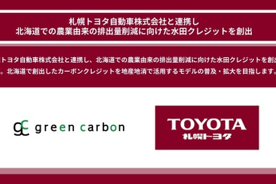 トヨタとGreen Carbon、北海道の水田クレジット創出で連携 画像