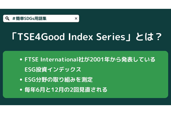 「FTSE4Good Index Series」とは？【#簡単SDGs用語集】